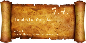 Theobald Amrita névjegykártya